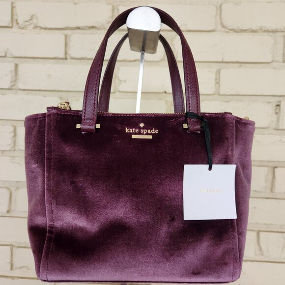 Nwt Kate Spade Dawn Place Velvet Mini Kona Crossbody Handbag Purse - Picture 4 of 14